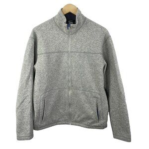 MEC Mountain Equipment Co-op Jacket Mens Medium Wool Blend Zip Front Gray REI